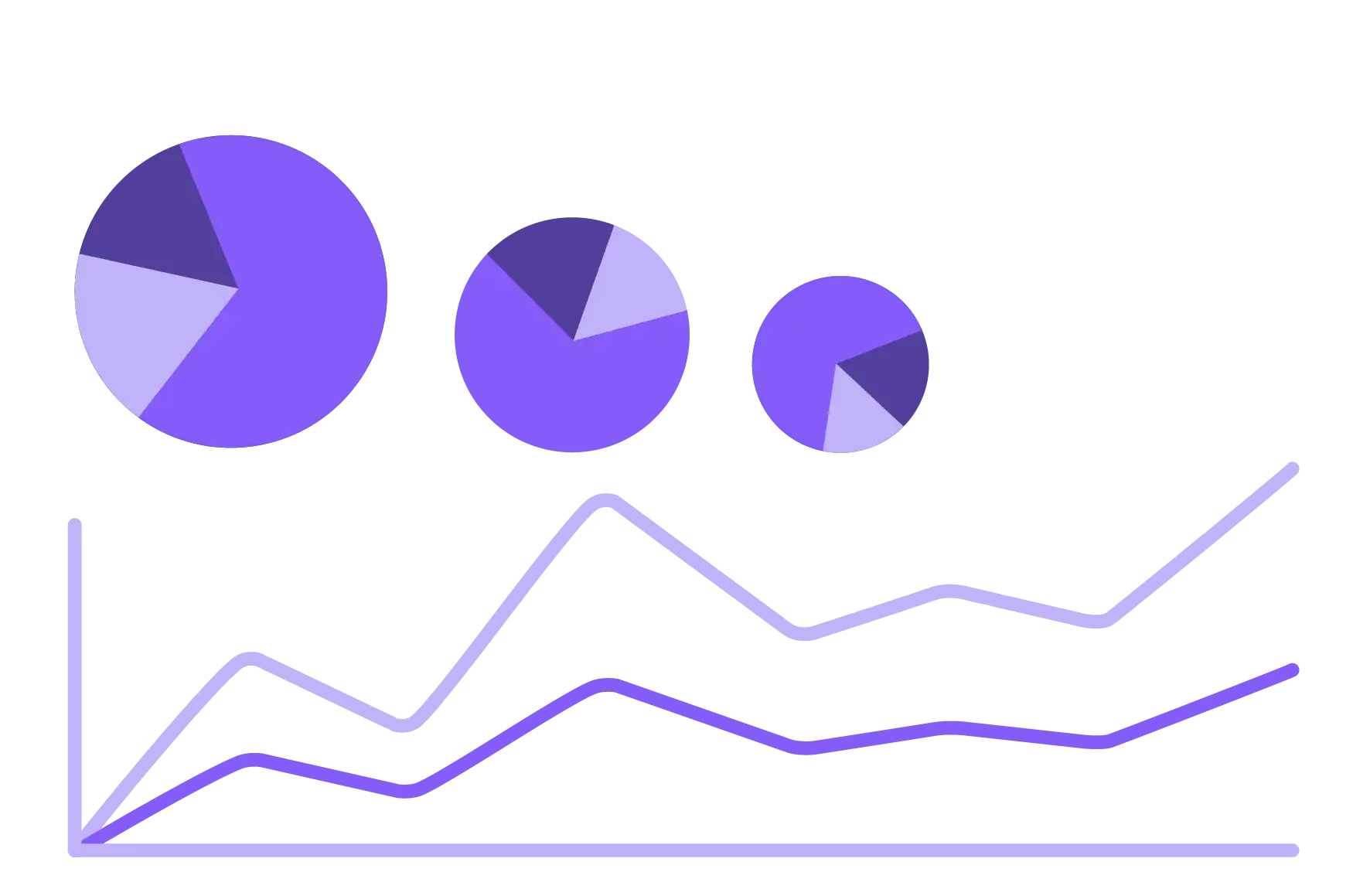 A stylized graph